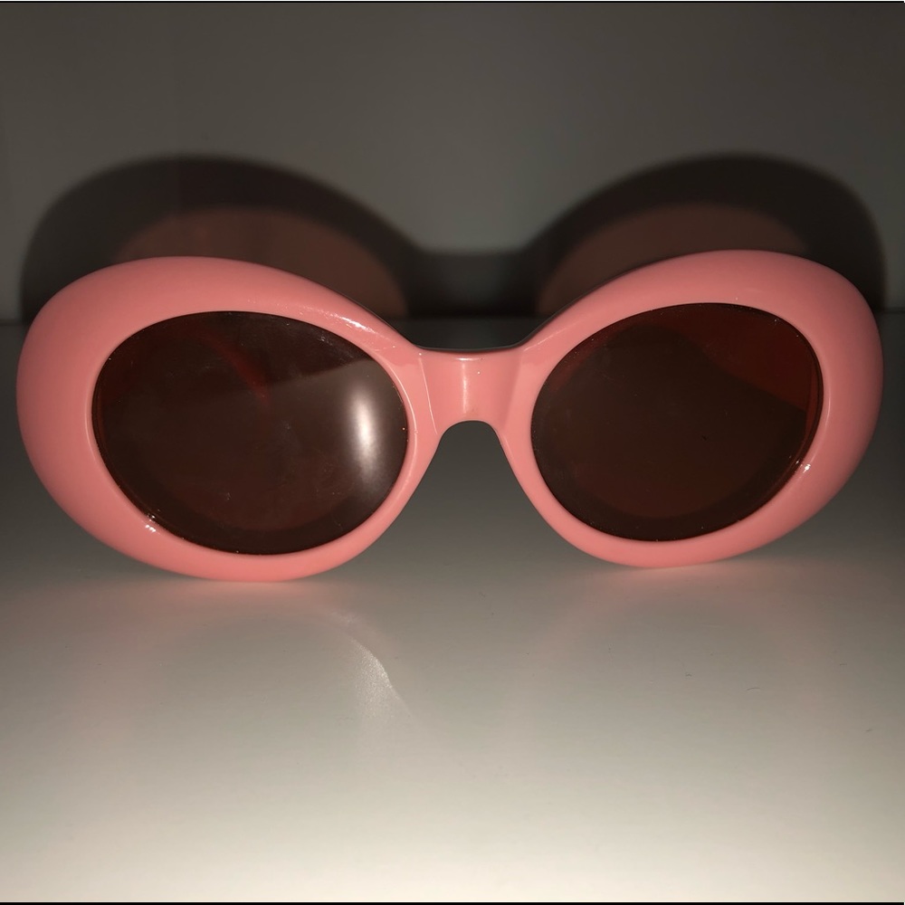 Real pink orange clout goggles w/ tinted glass